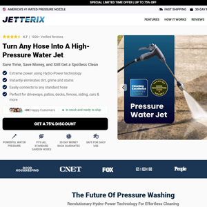 Jetterix Pressure Nozzle - Product Page [INTL] (Social,Banner,Native,Push,SEO,Search,Brand Bidding) - CPA 