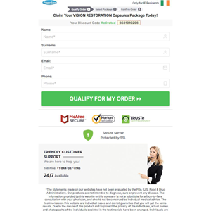 ProperEyes Vision Restoration Low CTC [IE] (Banner,Native,Social,Search,SEO,PPC,Push,Brand Bidding,Shopping) - CPA