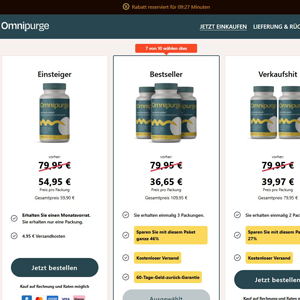 Omnipurge Parasite Cleanse & Detox - DTC [DE,AT,CH,FR,BE,NL,DK,SE,FI,IT,PT,IE] (Social,Banner,Native,Push,SEO,Search,Brand Bidding) - CPA