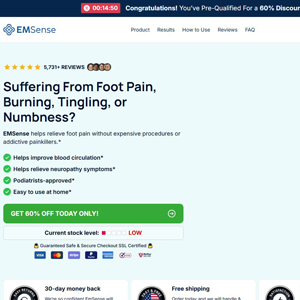 EMSense EMS Massager High CTC - Product Page [INTL] (Social,Banner,Native,Push,SEO,Search) - CPA {No BrandBidding} 