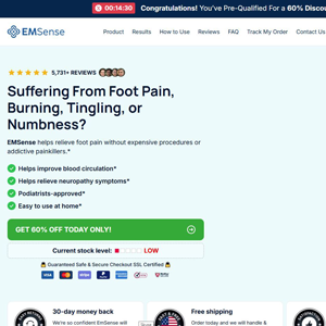 EMSense EMS Massager - Product Page [INTL] (Social,Banner,Native,Push,SEO,Search) - CPA {No BrandBidding} 