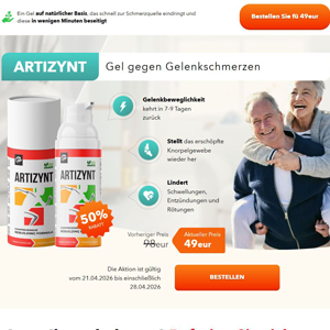 ArtiZynt Gel COD [DE] (Banner,Native,Social,Search,SEO,Brand Bidding) - CPA