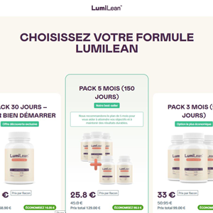 LumiLean Diet [FR,BE] (Social,Banner,Native,Push,SEO,Search,Brand Bidding) - CPA 