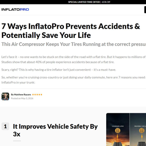 InflatoPro Tire Inflator - Listicle [INTL] (Social,Banner,Native,Push,SEO,Search,Brand Bidding) - CPA
