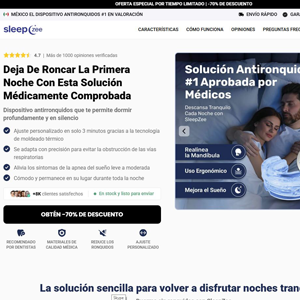 Sleepzee Anti Snoring Mouthpiece [LATAM] (Social,Banner,Native,Push,SEO,Search,Brand Bidding) - CPA