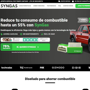 SynGas OBD Fuel Saver [LATAM] (Social,Banner,Native,Push,SEO,Search,Brand Bidding) - CPA 