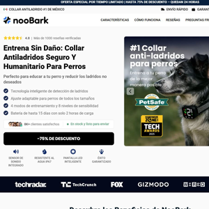 NooBark Anti-Bark Collar [LATAM] (Social,Banner,Native,Push,SEO,Search,Brand Bidding) - CPA