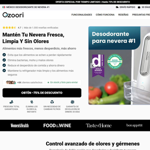 Ozoori Fridge Deodoriser [LATAM] (Social,Banner,Native,Push,SEO,Search,Brand Bidding) - CPA