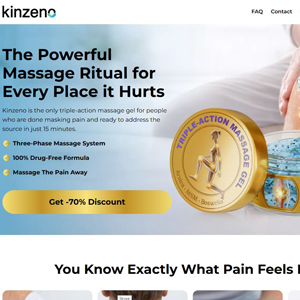 ! SPOTLIGHT - Kinzeno Joint Pain Massage Gel [INTL] (Banner,Native,Social,Search,SEO) - CPA {No BrandBidding} 