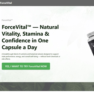 ! HOT OFFER - ForceVital ME - VSL [DE,AT,CH] (Social,Banner,Native,Push,SEO,Search,Brand Bidding) - CPA