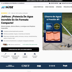 JetHose Pressure Nozzle [LATAM] (Social,Banner,Native,Push,SEO,Search,Brand Bidding) - CPA
