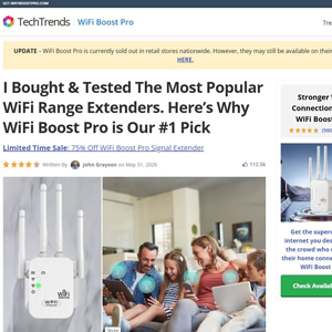 WifiBoostPro Wifi Booster - Advertorial [INTL] (Social,Banner,Native,Push,SEO,Search,Brand Bidding) - CPA