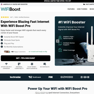 WifiBoostPro Wifi Booster - Product Page [INTL] (Social,Banner,Native,Push,SEO,Search,Brand Bidding) - CPA