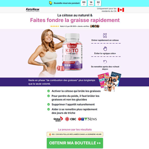 KetoNex Gummies French [CA] (Banner,Native,Social,Search,SEO,PPC,Push,Brand Bidding,Shopping) - CPA