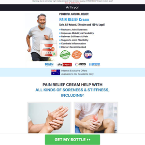 Arthryon Heat Relief Cream [AU] (Banner,Native,Social,Search,SEO,PPC,Push,Brand Bidding,Shopping) - CPA