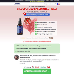 ParaMD Parasite Cleanse Low CTC [PR] (Banner,Native,Social,Search,SEO,PPC,Push,Brand Bidding,Shopping) - CPA