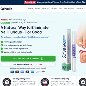 Orivelle Fungus Pen Subscription - Product Page [INTL] (Social,Banner,Native,Push,SEO,Search) - CPA {No BrandBidding} 
