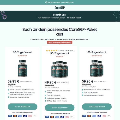 CoreGLP - High CTC - DTC LP  [DE,AT,CH,FR,BE,FI,SE] (Banner,Native,Social,Search,SEO,Brand Bidding) - CPA