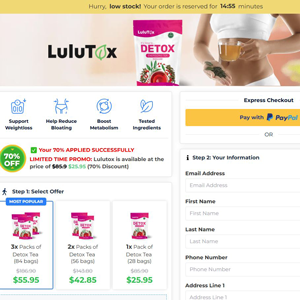 Lulutox Detox Tea - DTC [INTL] (Social,Banner,Native,Push,SEO,Search) - CPA {No BrandBidding} 