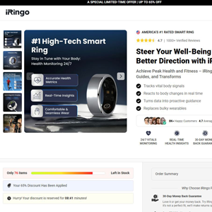 iRingo Pro Smart Ring Tracker - DTC [INTL] (Social,Banner,Native,Push,SEO,Search,Brand Bidding) - CPA 