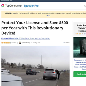 SpeederPro Radar Detector - Advertorial [INTL] (Social,Banner,Native,Push,SEO,Search,Brand Bidding) - CPA