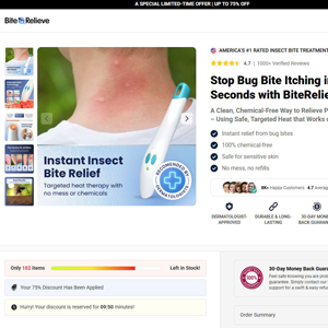 BiteRelieve Insect Bite Treatment - DTC [INTL] (Social,Banner,Native,Push,SEO,Search,Brand Bidding) - CPA