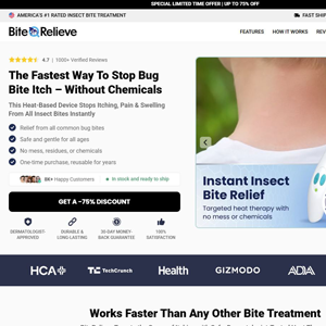 BiteRelieve Insect Bite Treatment - Product Page [INTL] (Social,Banner,Native,Push,SEO,Search,Brand Bidding) - CPA