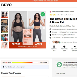 Bryo Appetite Control Coffee Subscription - DTC [INTL] (Social,Banner,Native,Push,SEO,Search,Brand Bidding) - CPA