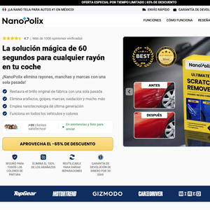 NanoPolix Nano Car Cloth  [LATAM] (Social,Banner,Native,Push,SEO,Search,Brand Bidding) - CPA 