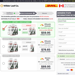 Wilder Leaf Organic Hemp French [CA] (Banner,Native,Social,Search,SEO,PPC,Push,Brand Bidding,Shopping) - CPA
