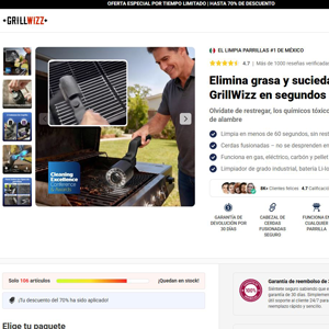 GrillWizz Grill Cleaner [LATAM] (Social,Banner,Native,Push,SEO,Search,Brand Bidding) - CPA