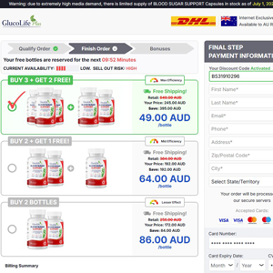 GlucoLife+ Blood Sugar Support [AU] (Banner,Native,Social,Search,SEO,PPC,Push,Brand Bidding,Shopping) - CPA 