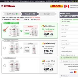 Zentava Glycogen Control [CA] (Banner,Native,Social,Search,SEO,PPC,Push,Brand Bidding,Shopping) - CPA