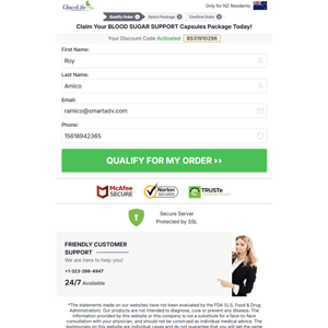 GlucoLife+ Blood Sugar Support [NZ] (Banner,Native,Social,Search,SEO,PPC,Push,Brand Bidding,Shopping) - CPA