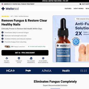 WellaNail Fungus Treatment Oil - Product Page [INTL] (Social,Banner,Native,Push,SEO,Search,Brand Bidding) - CPA