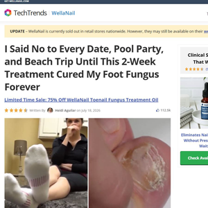 WellaNail Fungus Treatment Oil - Advertorial [INTL] (Social,Banner,Native,Push,SEO,Search,Brand Bidding) - CPA