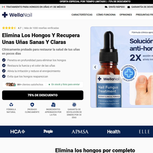 WellaNail Fungus Treatment Oil [LATAM] (Social,Banner,Native,Push,SEO,Search,Brand Bidding) - CPA