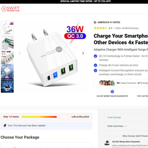 USB Fast Charger [US,CA,BS,CR,MX,PH] (Social,Banner,Native,Push,SEO,Search,Brand Bidding)-CPA