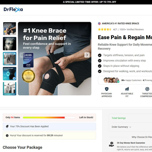 Drflexa Knee Brace - DTC [INTL] (Social,Banner,Native,Push,SEO,Search,Brand Bidding) - CPA 