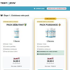 Testoryn Testosterone Booster [FR] (Social,Banner,Native,Push,SEO,Search,BrandBidding) - CPA 