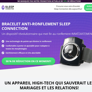 Sleep Conn Anti Snore Wristbrand [FR] (Social,Banner,Native,Push,SEO,Search,Brand Bidding) - CPA