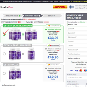 UroVita Care Capsules [FI] (Banner,Native,Social,Search,SEO,PPC,Push,Brand Bidding,Shopping) - CPA