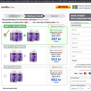 UroVita Care Capsules [SE] (Banner,Native,Social,Search,SEO,PPC,Push,Brand Bidding,Shopping) - CPA