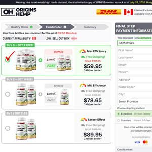 Origins Hemp Gummies [CA] (Banner,Native,Social,Search,SEO,PPC,Push,Brand Bidding,Shopping) - CPA