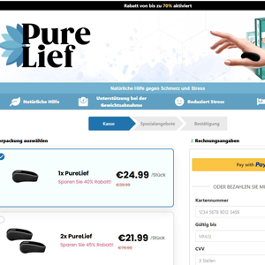 Purelief Natural Pain Relief - DTC [DE,AT,FR] (Social,Banner,Native,Push,SEO,Search,Brand Bidding) - CPA