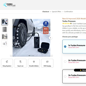 Turbo Pressure Tire Inflator - DTC [US,DE,AT,UK,AU] (Social,Banner,Native,Push,SEO,Search,Brand Bidding) - CPA