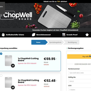 ChopWell Cutting Board [IE] (Social,Banner,Native,Push,SEO,Search,Brand Bidding) - CPA 