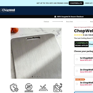 ChopWell Cutting Board [US,UK,AU] (Social,Banner,Native,Push,SEO,Search,Brand Bidding) - CPA