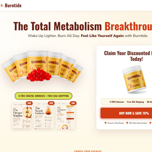Burntide Weight Loss Support [US,CA,UK,AU] (Native,Social,SEO,Search,Banner) - CPA {No BrandBidding} 