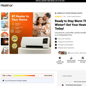 Heatoor Portable Heater - DTC [INTL] (Social,Banner,Native,Push,SEO,Search,Brand Bidding) - CPA
